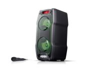 Тонколони Sharp Speakers PS-929, PARTY Portable Boombox  2 x 6,5” fullrange + 2 x 2” tweeter speakers, max power output 180 W, 13 h play time by built in battery, True wireless Stereo, USB for playback, Bluetooth 5.0, Microphone In, Guitar In, Black