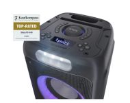 Тонколони Sharp Speakers PS-949, XPARTY STREET BEAT  2 x 8" woofers + horn tweeter, max power output 132 W, 12 h play time by built in battery, True wireless Stereo, USB Music playback and charging, DJ FX, BT 5.0, 2 x Mic/Guitar inputs, Splashproof (IPX4)