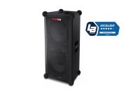 Тонколони Sharp Speakers CP-LS100, SUMOBOX HIGH PERFORMANCE PORTABLE SPEAKER  120W RMS / 105dB via 2 x 8" woofers + 2 x 2" tweeters, 10 h play time by built in battery, Duo-mode/True Wireless Stereo (TWS), USB x2 (charging only), BT 5.0, 3.5mm Aux-in / li