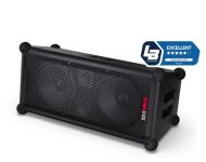 Тонколони Sharp Speakers CP-LS100, SUMOBOX HIGH PERFORMANCE PORTABLE SPEAKER  120W RMS / 105dB via 2 x 8" woofers + 2 x 2" tweeters, 10 h play time by built in battery, Duo-mode/True Wireless Stereo (TWS), USB x2 (charging only), BT 5.0, 3.5mm Aux-in / li