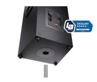 Тонколони Sharp Speakers CP-LS100, SUMOBOX HIGH PERFORMANCE PORTABLE SPEAKER  120W RMS / 105dB via 2 x 8" woofers + 2 x 2" tweeters, 10 h play time by built in battery, Duo-mode/True Wireless Stereo (TWS), USB x2 (charging only), BT 5.0, 3.5mm Aux-in / li