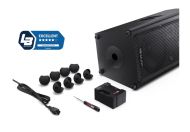 Тонколони Sharp Speakers CP-LS100, SUMOBOX HIGH PERFORMANCE PORTABLE SPEAKER  120W RMS / 105dB via 2 x 8" woofers + 2 x 2" tweeters, 10 h play time by built in battery, Duo-mode/True Wireless Stereo (TWS), USB x2 (charging only), BT 5.0, 3.5mm Aux-in / li