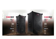 Тонколони Sharp Speakers CP-LS100, SUMOBOX HIGH PERFORMANCE PORTABLE SPEAKER  120W RMS / 105dB via 2 x 8" woofers + 2 x 2" tweeters, 10 h play time by built in battery, Duo-mode/True Wireless Stereo (TWS), USB x2 (charging only), BT 5.0, 3.5mm Aux-in / li