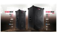 Тонколони Sharp Speakers CP-LS200, SUMOBOX HIGH PERFORMANCE PORTABLE SPEAKER  200W RMS / 108dB via 2 x 10" woofers + 2 x 3" tweeters, 8 h play time by built in battery, Duo-mode/True Wireless Stereo (TWS), USB x2 (charging only), Bluetooth 5.0, 3.5mm Aux-