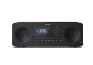 Аудио система Sharp Audio Systems XL-B720D(BK), ALL-IN-ONE HI-FI SYSTEM, 60(peak), DAB+/DAB and FM radio with RDS, Bluetooth v5.0, CD player, USB MP3 playback, 3.5mm Headphone jack / line-out, wooden speaker, Black