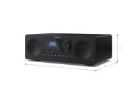 Аудио система Sharp Audio Systems XL-B720D(BK), ALL-IN-ONE HI-FI SYSTEM, 60(peak), DAB+/DAB and FM radio with RDS, Bluetooth v5.0, CD player, USB MP3 playback, 3.5mm Headphone jack / line-out, wooden speaker, Black