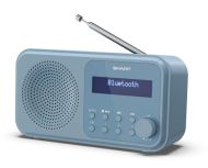 Радио Sharp Radios DR-P420(BL), PORTABLE DIGITAL RADIO, Bluetooth 5.0, 20 DAB+/DAB/FM, Auto time/date, LCD Display, Dual alarm,Micro USB x1 (power supply),3.5mm Headphone jack / line-out, STEEL BLUE