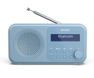 Радио Sharp Radios DR-P420(BL), PORTABLE DIGITAL RADIO, Bluetooth 5.0, 20 DAB+/DAB/FM, Auto time/date, LCD Display, Dual alarm,Micro USB x1 (power supply),3.5mm Headphone jack / line-out, STEEL BLUE