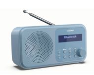 Радио Sharp Radios DR-P420(BL), PORTABLE DIGITAL RADIO, Bluetooth 5.0, 20 DAB+/DAB/FM, Auto time/date, LCD Display, Dual alarm,Micro USB x1 (power supply),3.5mm Headphone jack / line-out, STEEL BLUE