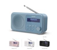 Радио Sharp Radios DR-P420(BL), PORTABLE DIGITAL RADIO, Bluetooth 5.0, 20 DAB+/DAB/FM, Auto time/date, LCD Display, Dual alarm,Micro USB x1 (power supply),3.5mm Headphone jack / line-out, STEEL BLUE