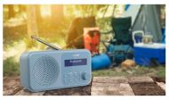 Радио Sharp Radios DR-P420(BL), PORTABLE DIGITAL RADIO, Bluetooth 5.0, 20 DAB+/DAB/FM, Auto time/date, LCD Display, Dual alarm,Micro USB x1 (power supply),3.5mm Headphone jack / line-out, STEEL BLUE