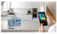 Радио Sharp Radios DR-P420(BL), PORTABLE DIGITAL RADIO, Bluetooth 5.0, 20 DAB+/DAB/FM, Auto time/date, LCD Display, Dual alarm,Micro USB x1 (power supply),3.5mm Headphone jack / line-out, STEEL BLUE