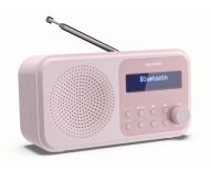 Радио Sharp Radios DR-P420(PK), PORTABLE DIGITAL RADIO, Bluetooth 5.0, 20 DAB+/DAB/FM, Auto time/date, LCD Display, Dual alarm,Micro USB x1 (power supply),3.5mm Headphone jack / line-out, BLOSSOM PINK