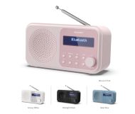Радио Sharp Radios DR-P420(PK), PORTABLE DIGITAL RADIO, Bluetooth 5.0, 20 DAB+/DAB/FM, Auto time/date, LCD Display, Dual alarm,Micro USB x1 (power supply),3.5mm Headphone jack / line-out, BLOSSOM PINK