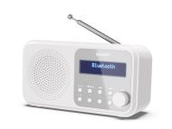 Радио Sharp Radios DR-P420(WH), PORTABLE DIGITAL RADIO, Bluetooth 5.0, 20 DAB+/DAB/FM, Auto time/date, LCD Display, Dual alarm,Micro USB x1 (power supply),3.5mm Headphone jack / line-out, SNOWY WHITE