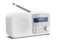 Радио Sharp Radios DR-P420(WH), PORTABLE DIGITAL RADIO, Bluetooth 5.0, 20 DAB+/DAB/FM, Auto time/date, LCD Display, Dual alarm,Micro USB x1 (power supply),3.5mm Headphone jack / line-out, SNOWY WHITE