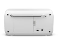 Радио Sharp Radios DR-P420(WH), PORTABLE DIGITAL RADIO, Bluetooth 5.0, 20 DAB+/DAB/FM, Auto time/date, LCD Display, Dual alarm,Micro USB x1 (power supply),3.5mm Headphone jack / line-out, SNOWY WHITE