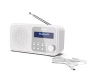 Радио Sharp Radios DR-P420(WH), PORTABLE DIGITAL RADIO, Bluetooth 5.0, 20 DAB+/DAB/FM, Auto time/date, LCD Display, Dual alarm,Micro USB x1 (power supply),3.5mm Headphone jack / line-out, SNOWY WHITE