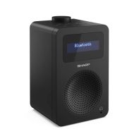 Радио Sharp Radios DR-430(BK), DIGITAL RADIO, Bluetooth 5.0, 5W, 20 DAB+/DAB/FM, Auto time/date, LCD Display, Dual alarm, 3.5mm Headphone jack / line-out, Black