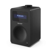 Радио Sharp Radios DR-430(BK), DIGITAL RADIO, Bluetooth 5.0, 5W, 20 DAB+/DAB/FM, Auto time/date, LCD Display, Dual alarm, 3.5mm Headphone jack / line-out, Black