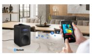 Радио Sharp Radios DR-430(BK), DIGITAL RADIO, Bluetooth 5.0, 5W, 20 DAB+/DAB/FM, Auto time/date, LCD Display, Dual alarm, 3.5mm Headphone jack / line-out, Black