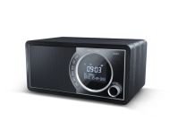 Радио Sharp Radios DR-450(BK), DIGITAL RADIO, Bluetooth 4.2, 6W, 20 DAB+/DAB/FM, Auto time/date, LCD Display, Dual alarm with Sleep and Snooze, Dimmer function, Wooden speaker, Black