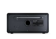 Радио Sharp Radios DR-450(BK), DIGITAL RADIO, Bluetooth 4.2, 6W, 20 DAB+/DAB/FM, Auto time/date, LCD Display, Dual alarm with Sleep and Snooze, Dimmer function, Wooden speaker, Black