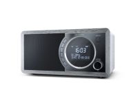 Радио Sharp Radios DR-450(GR), DIGITAL RADIO, Bluetooth 4.2, 6W, 20 DAB+/DAB/FM, Auto time/date, LCD Display, Dual alarm with Sleep and Snooze, Dimmer function, Wooden speaker, Grey