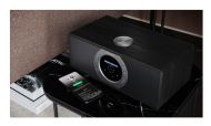 Радио Sharp Radios DR-I470(BK) PRO, STEREO INTERNET RADIO / DIGITAL RADIO, Wi-Fi, Bluetooth 5.0, 30W, DAB+/DAB/FM, 2.4” TFT Display, Dual alarm with Sleep and Snooze, 3.5mm Aux-in / line-in, Dimmer function, Wooden speaker, Black