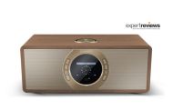 Радио Sharp Radios DR-I470(BR) PRO, STEREO INTERNET RADIO / DIGITAL RADIO, Wi-Fi, Bluetooth 5.0, 30W, DAB+/DAB/FM, 2.4” TFT Display, Dual alarm with Sleep and Snooze, 3.5mm Aux-in / line-in, Dimmer function, Wooden speaker, Brown