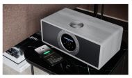 Радио Sharp Radios DR-I470(GR) PRO, STEREO INTERNET RADIO / DIGITAL RADIO, Wi-Fi, Bluetooth 5.0, 30W, DAB+/DAB/FM, 2.4” TFT Display, Dual alarm with Sleep and Snooze, 3.5mm Aux-in / line-in, Dimmer function, Wooden speaker, Grey