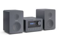 Аудио система Sharp Audio Systems XL-B514(GY), HI-FI MICRO SYSTEM, 40W (peak), FM radio with RDS,  Bluetooth v5.0, CD player, USB MP3 playback, 3.5mm Headphone jack / line-out, wooden speaker, Gray