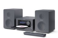 Аудио система Sharp Audio Systems XL-B514(GY), HI-FI MICRO SYSTEM, 40W (peak), FM radio with RDS,  Bluetooth v5.0, CD player, USB MP3 playback, 3.5mm Headphone jack / line-out, wooden speaker, Gray