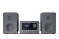 Аудио система Sharp Audio Systems XL-B514(GY), HI-FI MICRO SYSTEM, 40W (peak), FM radio with RDS,  Bluetooth v5.0, CD player, USB MP3 playback, 3.5mm Headphone jack / line-out, wooden speaker, Gray