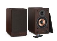 Аудио система Sharp Audio Systems CP-SS30(BR), Hifi Systems BOOKSHELF SPEAKERS 60W (2 x 30W) RMS 2, Bluetooth v5.0, USB playback, MP3 Audio decoder, RCA L/R In, 3.5mm Aux-in / line-in, Digital optical-in, Wooden speaker, Brown