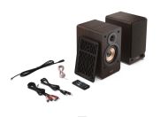 Аудио система Sharp Audio Systems CP-SS30(BR), Hifi Systems BOOKSHELF SPEAKERS 60W (2 x 30W) RMS 2, Bluetooth v5.0, USB playback, MP3 Audio decoder, RCA L/R In, 3.5mm Aux-in / line-in, Digital optical-in, Wooden speaker, Brown