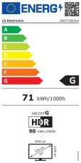 Телевизор LG 50UT73003LA, 50" 4K UltraHD TV 4K (3840 x 2160), DVB-T2/C/S2, webOS 24 Smart TV, ThinQ AI, Alpha 5 AI 4K Gen7, WiFi, HDR10, ALLM/HGiG, AI Upscaling, AI Sound(Virtual 9.1.2 Up-mix), AirPlay, Quick Card, HDMI eARC, CI, LAN, USB, Bluetooth, 2 Po