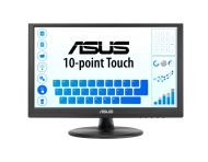 Монитор Asus VT169HE Touch Monitor ,16'', FHD (1920x1080), 10-point Touch, IPS, 220cd/m2, Wide Viewing Angle, Frameless, Flicker free, Low Blue Light, HDMI, Windows 11 compliance, Black