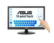 Монитор Asus VT169HE Touch Monitor ,16'', FHD (1920x1080), 10-point Touch, IPS, 220cd/m2, Wide Viewing Angle, Frameless, Flicker free, Low Blue Light, HDMI, Windows 11 compliance, Black