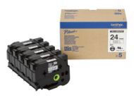 BROTHER 24 MM BLACK ON CLEAR HIGH GRADE TAPE