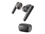 HP Poly Voyager Free 60+ UC Carbon Black Earbuds +BT700 USB-C Adapter +Touchscreen Charge Case