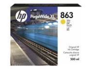 HP 863 500ml Yellow PageWide XL Ink Crtg