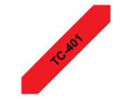 BROTHER P-Touch TC-401 black on red 12mm