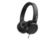 PHILIPS Headphones with mic black 32mm speaker drivers for powerful and dynamic sound
