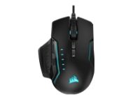 CORSAIR GLAIVE RGB PRO Comfort FPS/MOBA Gaming Mouse with Interchangeable Grips Aluminum Backlit RGB LED 18000 DPI Optical EU