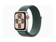 APPLE Watch SE2 v3 Cellular 40mm Starlight Alu Case with Lake Green Sport Loop