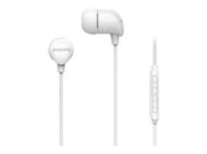 PHILIPS In-ear headphones with mic 8.6mm drivers white