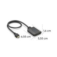 HAMA Сплитер 4K HDMI мъжко - 2 x HDMI женско, черен