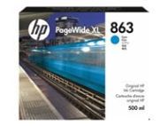 HP 863 500ml Cyan PageWide XL Ink Crtg