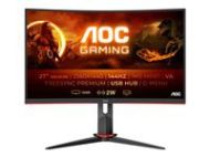 AOC CQ27G2U/BK 27 Curved 1500R VA, 16:9, WLED, 2560x1440 144Hz , 4ms, 1ms, 250 cd/m2, 3000:1 (80M:1 dynamic), 178/178, sRGB 120 ,